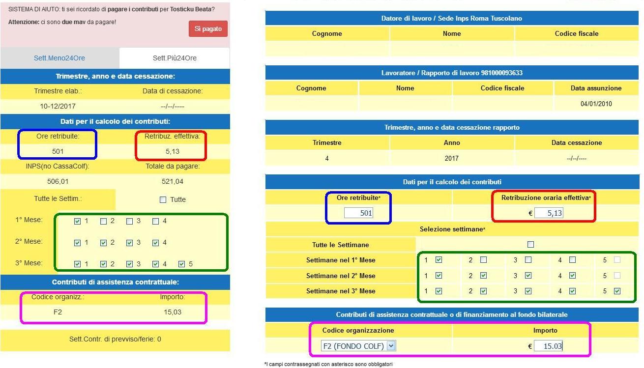 MAV con contributi su ferie e preavviso MAV con contributi su ferie e preavviso